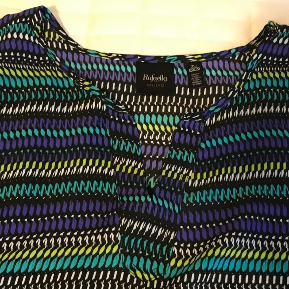 Poncho Style Blouse by Rafaella (NWOT) - Picture 7 of 7